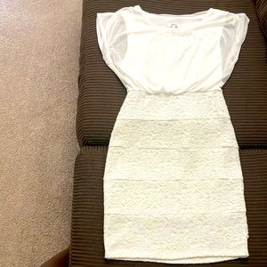 White mini dress